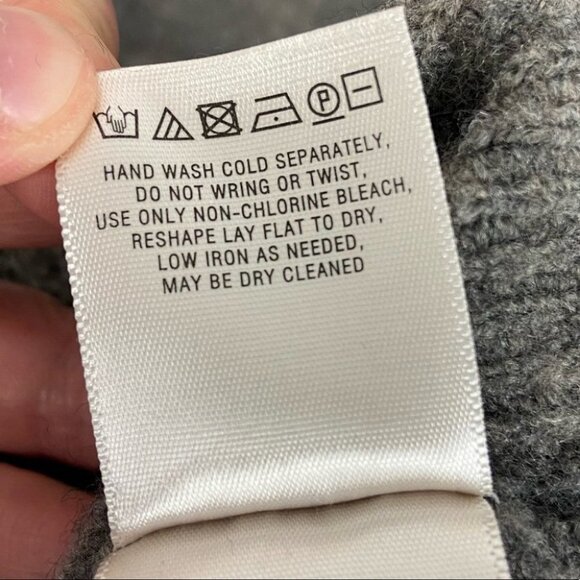 Anthropologie Alpaca Wool Boulders Grey V-Neck Knit Sweater Size XS Bohemian Top - Picture 6 of 13